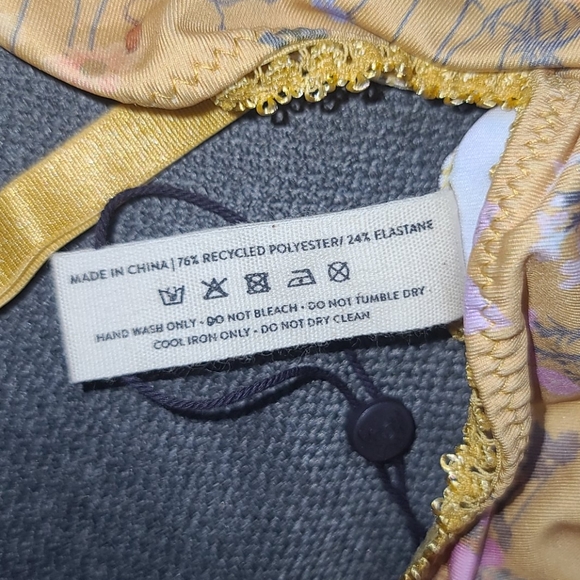 New spell designs wild bloom bralette bra XS gold - Picture 12 of 16